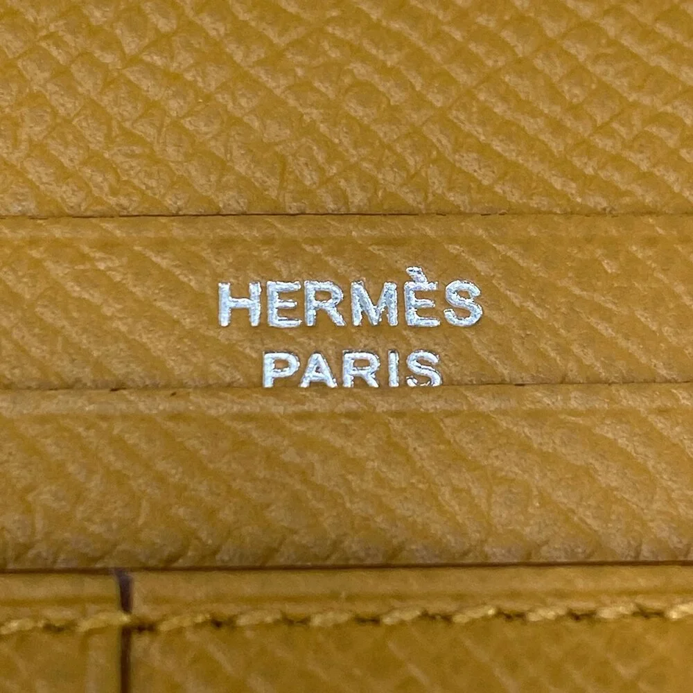 Hermès Bearn Souffle Verso Long Wallet Rose Confetti Sesame